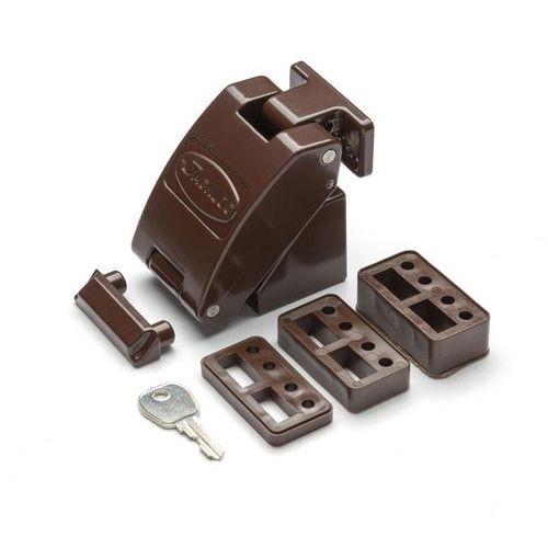 Dispositif De Fermeture De Fenêtre Par Clé - Marron - Titan