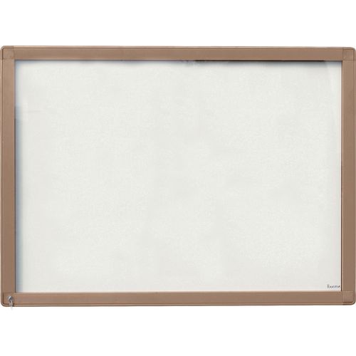 Planorga - Vitrine Murale Extérieure Antarès - 71 x 53 cm - Porte Battante Plexiglas Magnétique - Beige