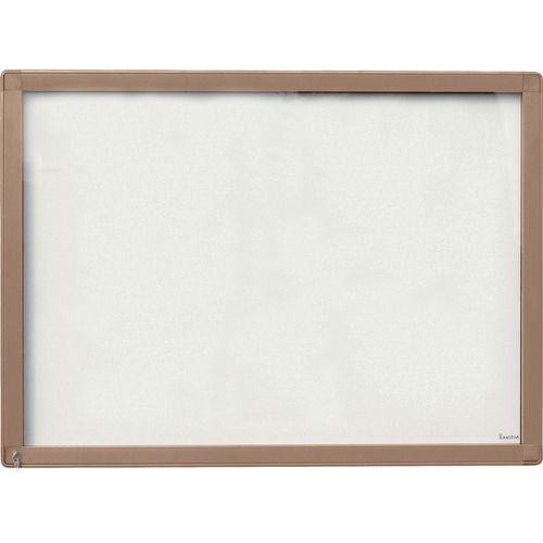 Planorga - Vitrine Murale Extérieure Antarès - 71 x 74 cm - Porte Battante Plexiglas Magnétique - Beige