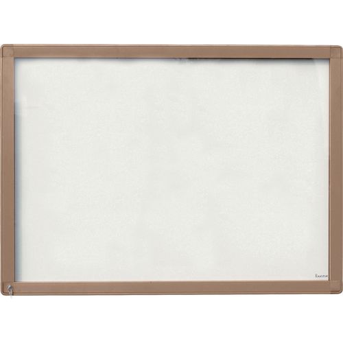 Planorga - Vitrine Murale Extérieure Antarès - 101 x 95 cm - Porte Battante Plexiglas - Magnétique - Beige