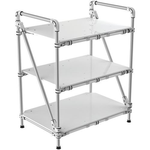 Desserte Tubulaire à Tablette Pleine 900x600x1100