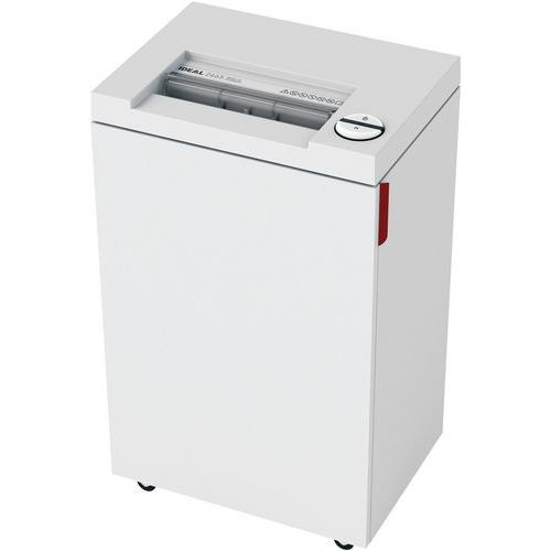 Ideal - Destructeur de documents 2465 Coupe Droite P-2 - 21 Feuilles 80g - 35L - 1-3 Personnes - Gris Clair