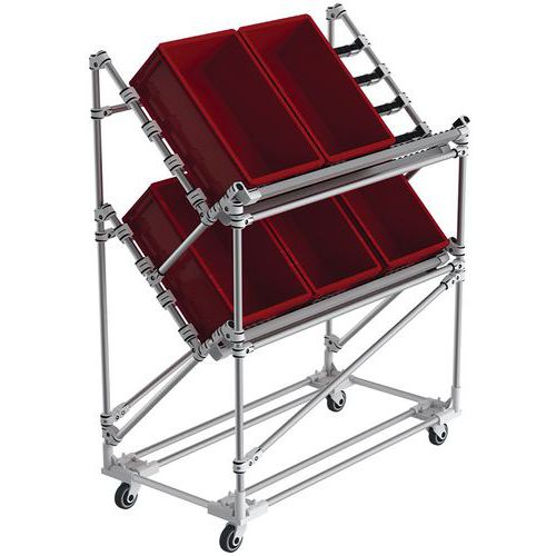 Chariot Convoyeur En V - 1200x600x1200 Mm