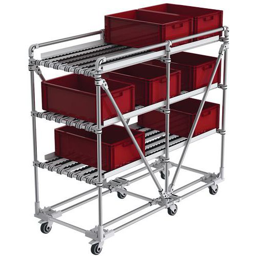 Convoyeur Mobile 3 Niveaux - 150 Kg