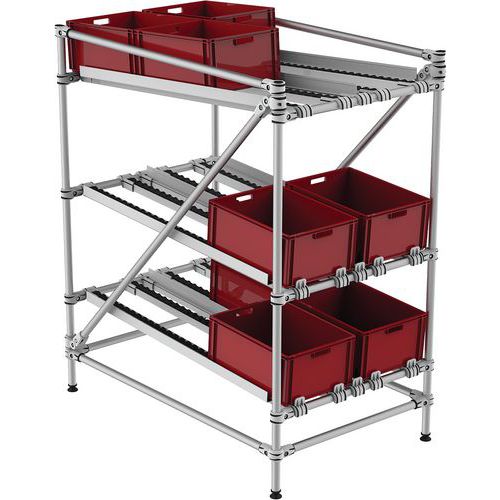 Mini-rack Picking à Galets Simple 740x1200x1370