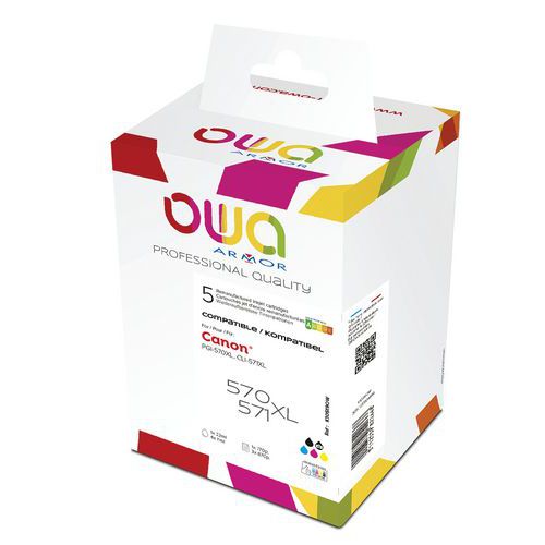 Pack 5 Cartouches Compatibles Canon Pgi570/cli571 Xl Bbcmy