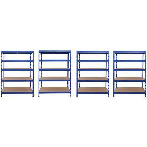 Pack Ã‰co De 4 Kits Rayonnage Rapid 3 -1800x1200x450 Bleu