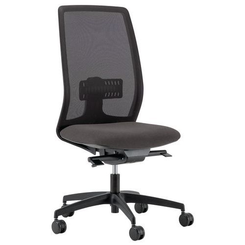 Chaise De Bureau Oregon Dos Résille Noire Assise Gris Moyen