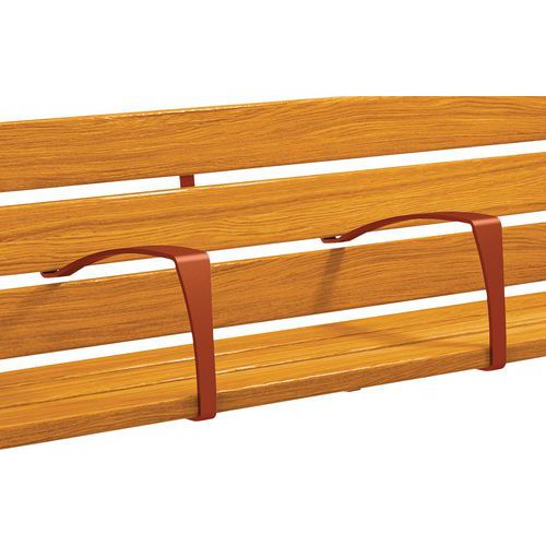 Accoudoir Central Pour Banc Silaos Sénior Aspect Corten