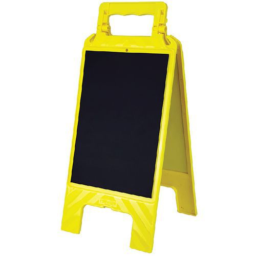 Chevalet Avec Message Effaçable Ardoise / Jaune - Novap
