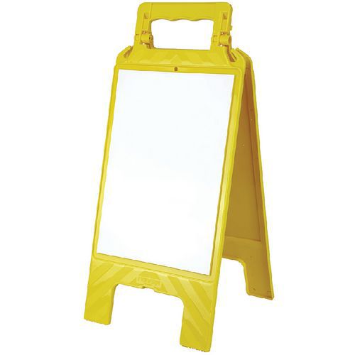 Chevalet Avec Message Effaçable Blanc / Jaune - Novap