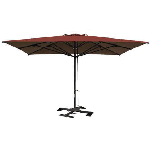 Parasol Capri Dark 5 X 6 M Sans Volant - Toile Terracotta