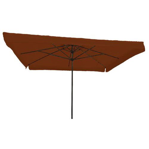 Parasol Leonardo Télescopique 3x4 M Avec Volant - Terracotta