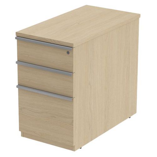 Caisson Fixe 3 Tiroirs 43 X 80 Ht 72 Cm Chêne