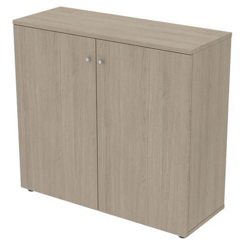 Armoire Portes Battantes 120 X 45 Ht 110 Cm Chêne Gris