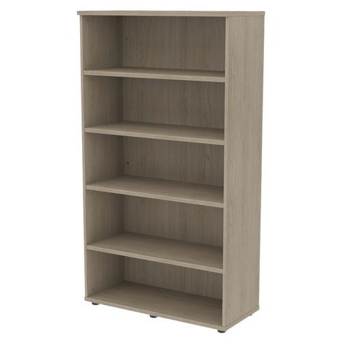 Bibliothèque 100 X 45 Ht 180 Cm Chêne Gris