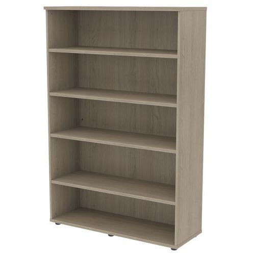 Bibliothèque 120 X 45 Ht 180 Cm Chêne Gris