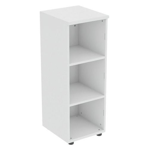 Meuble À 3 Cases Sans Porte 40 X 45 Ht 110 Cm Blanc