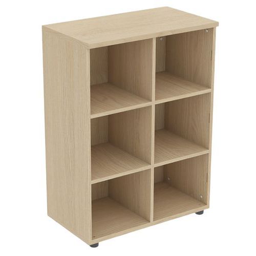 Meuble À 6 Cases Sans Porte 80 X 45 Ht 110 Cm Chêne
