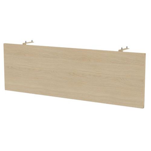 MBA - Voile de fond pour bureau Kad 140cm Chêne - Aggloméré - Éco-responsable PEFC