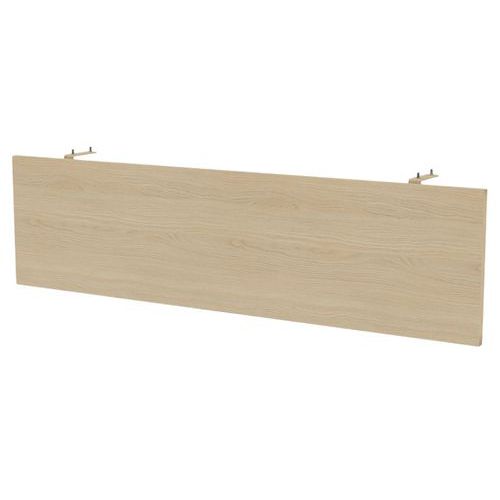 MBA - Voile de fond pour bureau Kad 160cm Chêne - Aggloméré - Éco-responsable 25% recyclé