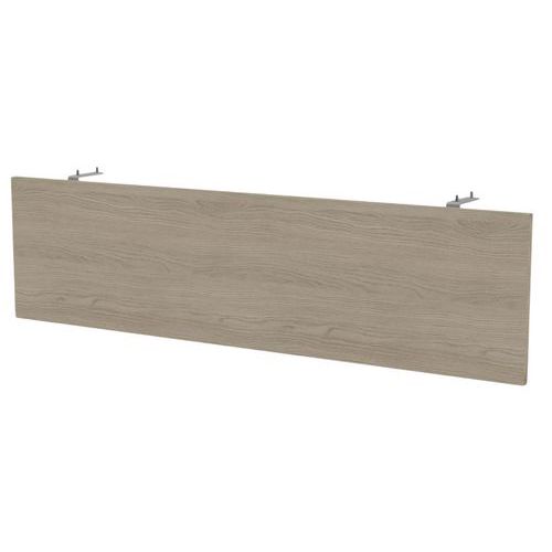 MBA - Voile de fond pour bureau Kad 160 Chêne Gris - 160 cm - Éco-responsable, PEFC