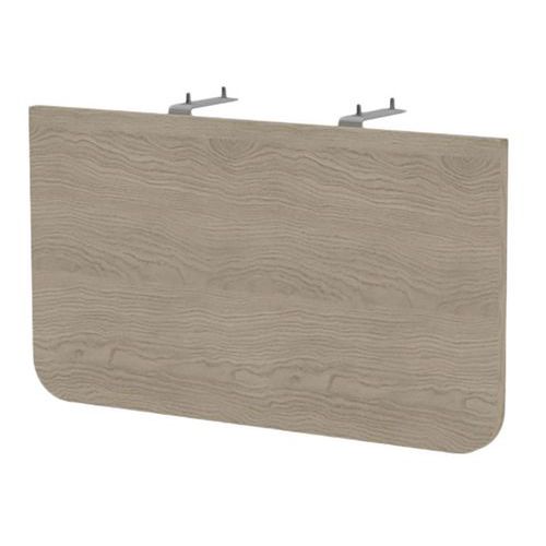 MBA - Voile de fond pour bureau 80cm Chêne Gris - Mélaminé Éco-responsable - 50x34.5cm