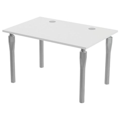 Bureau Noga 120 X 80 Cm Blanc Alu