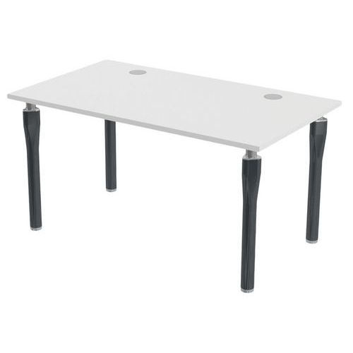 Bureau Noga 140 X 80 Cm Blanc Anthracite