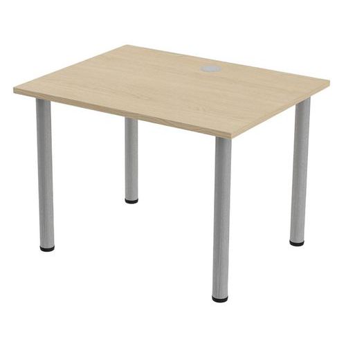 Bureau Tubo 100 X 80 Cm Chêne Alu