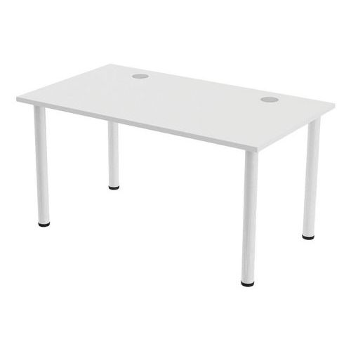 Bureau Tubo 140 X 80 Cm Blanc Blanc