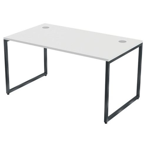 Bureau Kad Pieds Cadres 140 X 80 Cm Blanc Anthracite