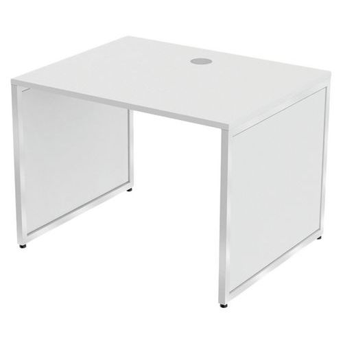 Bureau Kad Pieds Panneaux 100 X 80 Cm Blanc Blanc