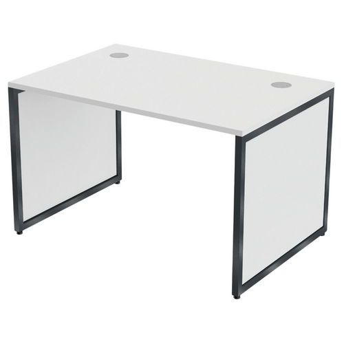 MBA - Bureau Kad Droit 120x80cm Chêne Anthracite - Éco-responsable - 10 ans Garantie
