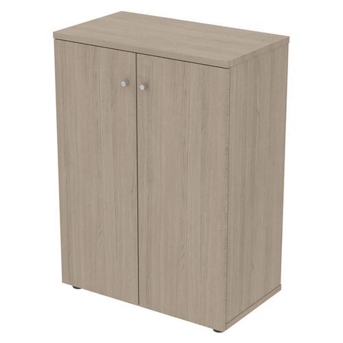 Armoire Portes Battantes 80 X 45 Ht 110 Cm Chêne Gris