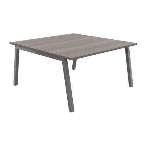 Table Partage 140 X 143 Cm Cèdre / Alu