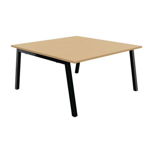 Table Partage 140 X 143 Cm Hêtre / Noir