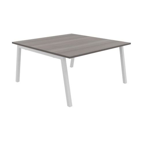Table Partage 140 X 143 Cm Cèdre / Blanc