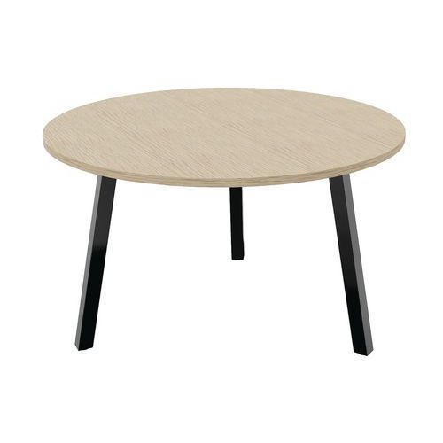 Table Partage Ã˜ 120 Cm Chêne / Noir