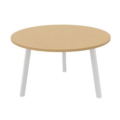 Table Partage Ã˜ 120 Cm Hêtre / Blanc
