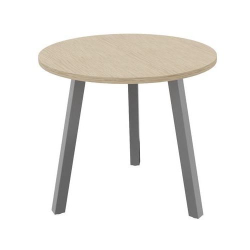 Table Partage Ã˜ 80 Cm Chêne / Alu