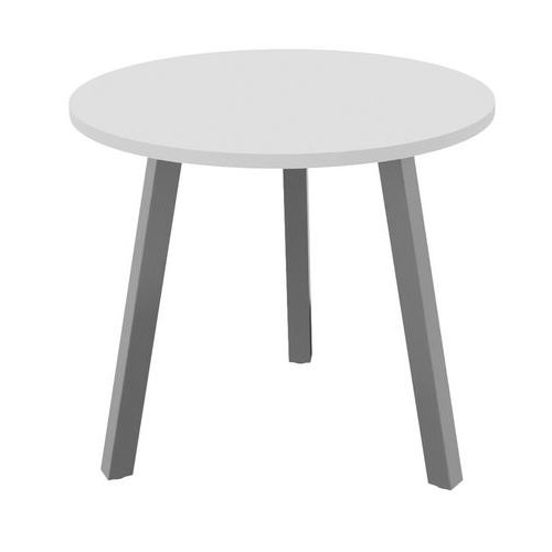 Table Partage Ã˜ 80 Cm Blanc / Alu