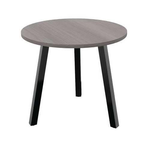 Table Partage Ã˜ 80 Cm Cèdre / Noir