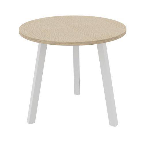 Table Partage Ã˜ 80 Cm Chêne / Blanc