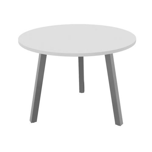 Table Partage Ã˜ 100 Cm Blanc / Alu