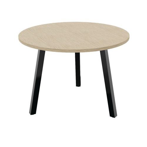 Table Partage Ã˜ 100 Cm Chêne / Noir