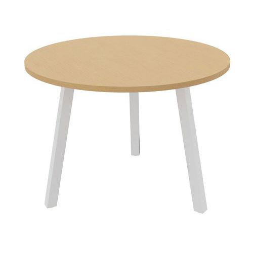 Table Partage Ã˜ 100 Cm Hêtre / Blanc