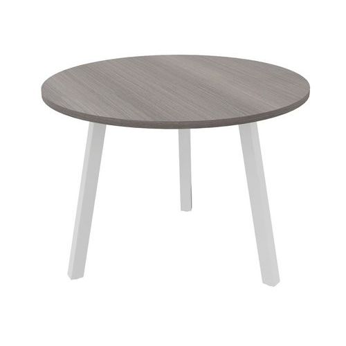 Table Partage Ã˜ 100 Cm Cèdre / Blanc