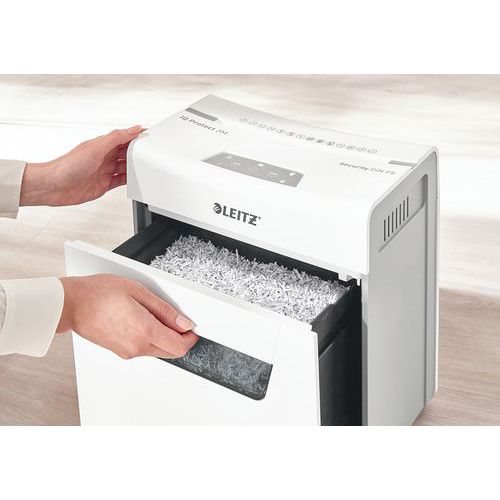 Destructeur De Documents Leitz IQ Home Office S - Niveau Sécurité P4 (4x28 Mm) - Capacité 8 Feuilles - Bac 15 L - Silencieux (55 DB)