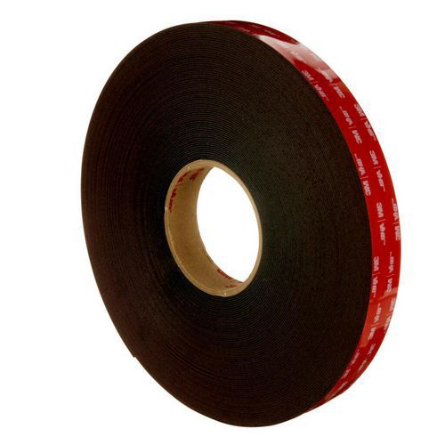 3M - Ruban Mousse Acrylique Double Face VHB 5925F - 25mm x 33m Noir - Adhésif Haute Performance 0.6mm